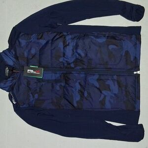 RLX Golf Quilted Camo Jacket Size-S Blue NWT